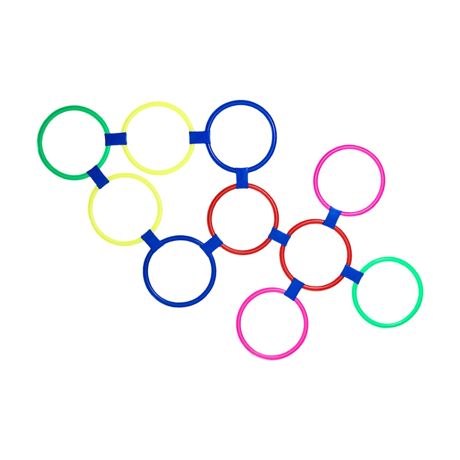 Ioensy - Juego De Anillos De Velocidad Deportivos De 10 Piezas Para Deportes Fitness Agilidad Entrenamiento De Pies 38Cm