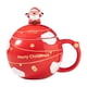 thumbnail image 3 of Taza De Cerámica Navideña, Taza Para Beber, Taza Para Amigos, Niños, Niñas, Niños Y Adultos, Color Rojo, 3 of 5