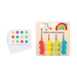 Magideal - Rompecabezas De Madera Con Forma De Color Deslizante, Divertido Juguete Montessori, Clasificación De Colores, Educación Temprana, Juguetes Stem Para , 4 Colores