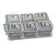 thumbnail image 1 of Platos Para Servir Divididos Bandeja De Condimentos Servidor De Condimentos Para Aperitivos Para El Hogar Gris, 1 of 2