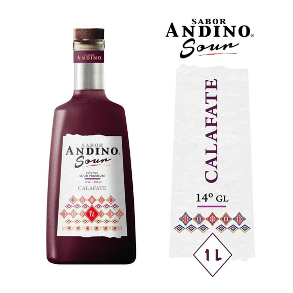 Cóctel Botella Sour Sabor Andino Calafate, 1 L