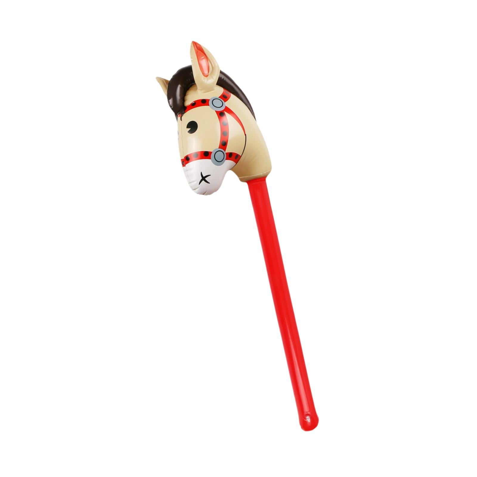 Bothyi - Palo Inflable Con Forma De Cabeza De Caballo Para Montar A Caballo, Para Fiesta De Vaquera Y Vaquera, Color Rojo