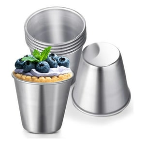 Genérica - Pack 10 Unidades Moldes Muffins O Queque Individual Aluminio Φ 8Cm