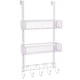 thumbnail image 4 of 1pc Door Hanger Organizer, Over The Door Towel Rack, Use For Hanging Coat, Bag, Hat, With 2 Baskets And 9 Hooks For Bathroom, Bedroom, Living Room, Easy Installation No Need Screws, 4 of 4