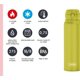 thumbnail image 5 of Botella THERMOS 750 ml Acero Inoxidable Verde Mate, 5 of 7