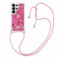 Funda Foxdock Para Samsung Galaxy S26 Ultra Con Cuerda Ajustable, Brillo Líquido, Protección Antigolpes Y Lente – Ideal Para Regalo