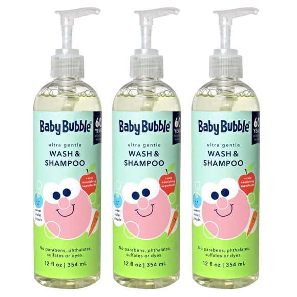 Gel de Baño y Champú Mr. Bubble Baby Sweet Violet 354 ml Paquete de 3