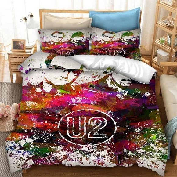 New Rock music Band U Two Bedding Set Boys Girls Twin Queen Size Duvet Cover Pillowcase Bed Kids Adult Home TextilesBed Sheets