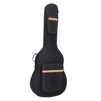Magideal - Bolsa Para Guitarra Eléctrica, Bolsa Para Bajo Eléctrico, Negra, De Viaje, Impermeable, Suave, Almohadilla De Protección, Mochila, Estuche De Transpor