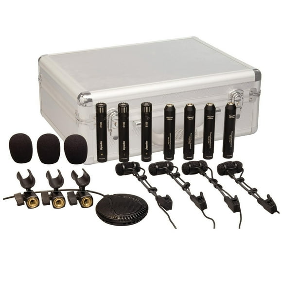 Pack de 8 microfonos de condensador para Bateria Superlux DRK 681