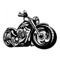 Rienda Libre Graphics - Decomural Harley Motorbike Transport Ws-41198