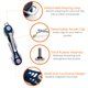 thumbnail image 2 of Llavero organizador de 14 llaves azul EM Premium Products, 2 of 6