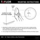 thumbnail image 4 of Termómetro Taylor 22 cm Bisel Blanco Interior/Exterior, 4 of 5