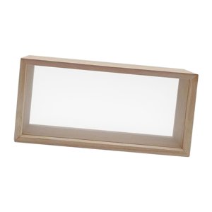 Bothyi - Caja De Sombra Marco De Fotos Marco De Flores Secas Color De Madera Clara De Flores Secas