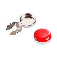 Magideal - Gemelos Clásicos De 2 Piezas Para Decoración De Camisas De Hombre, Decoración De Ropa De Negocios Para Formales, Cubiertas De Botón , Rojo