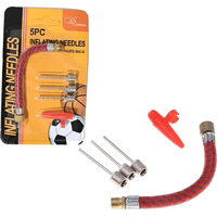 Genérico - 5 Adaptadores Para Bombin Inflador De Balón Pelota Deporte Surtido