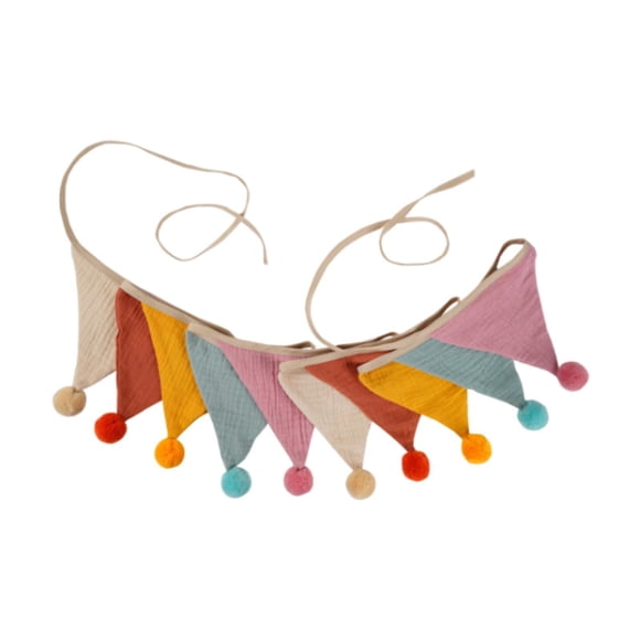 Triangle Bunting Flag De 2.6 M De Decoración De Pared Para Eventos Externos Para La Fiesta Decoración De La Guardería C Color C