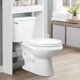 thumbnail image 3 of Asiento de inodoro alargado WSSROGY de plástico blanco con cierre suave, 3 of 7