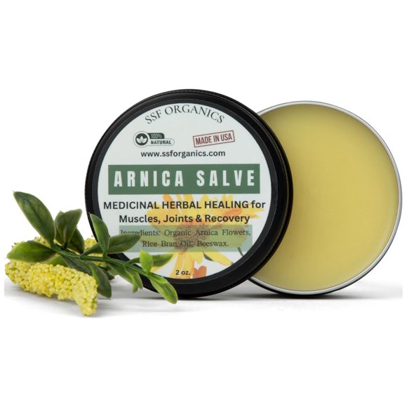 Bálsamo de árnica para músculos y moretones SSF Organics 60 ml