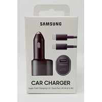 Samsung Super Fast Dual Car Charger (45W + 15W) Dos Puertos Ep-L5300Xbegww Negro