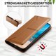 thumbnail image 4 of Funda tipo cartera con bloqueo RFID para Xiaomi 15T Pro cubierta magnética de cuero con tapa y soporte Marrón, 4 of 6