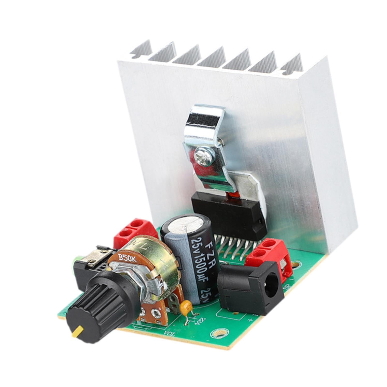 Magideal - Módulo Amplificador De Potencia De Tarjeta De Audio Dc12v 2a 2,0 Canales 38w, Placa Amplificadora De Potencia Para Altavoz De Estantería, Placa Amplif