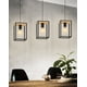 thumbnail image 3 of Lámpara Colgante Industrial 3 Luces Marco Metal Madera Jhn, 3 of 3