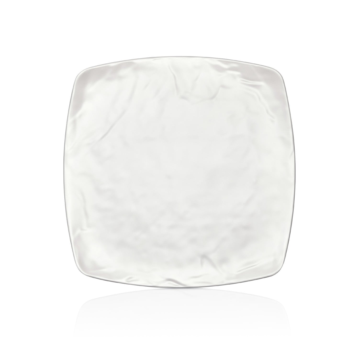 Kulsan - Plato Melamina Cuadrado Blanco 27 X 27 Cm Linea Carre