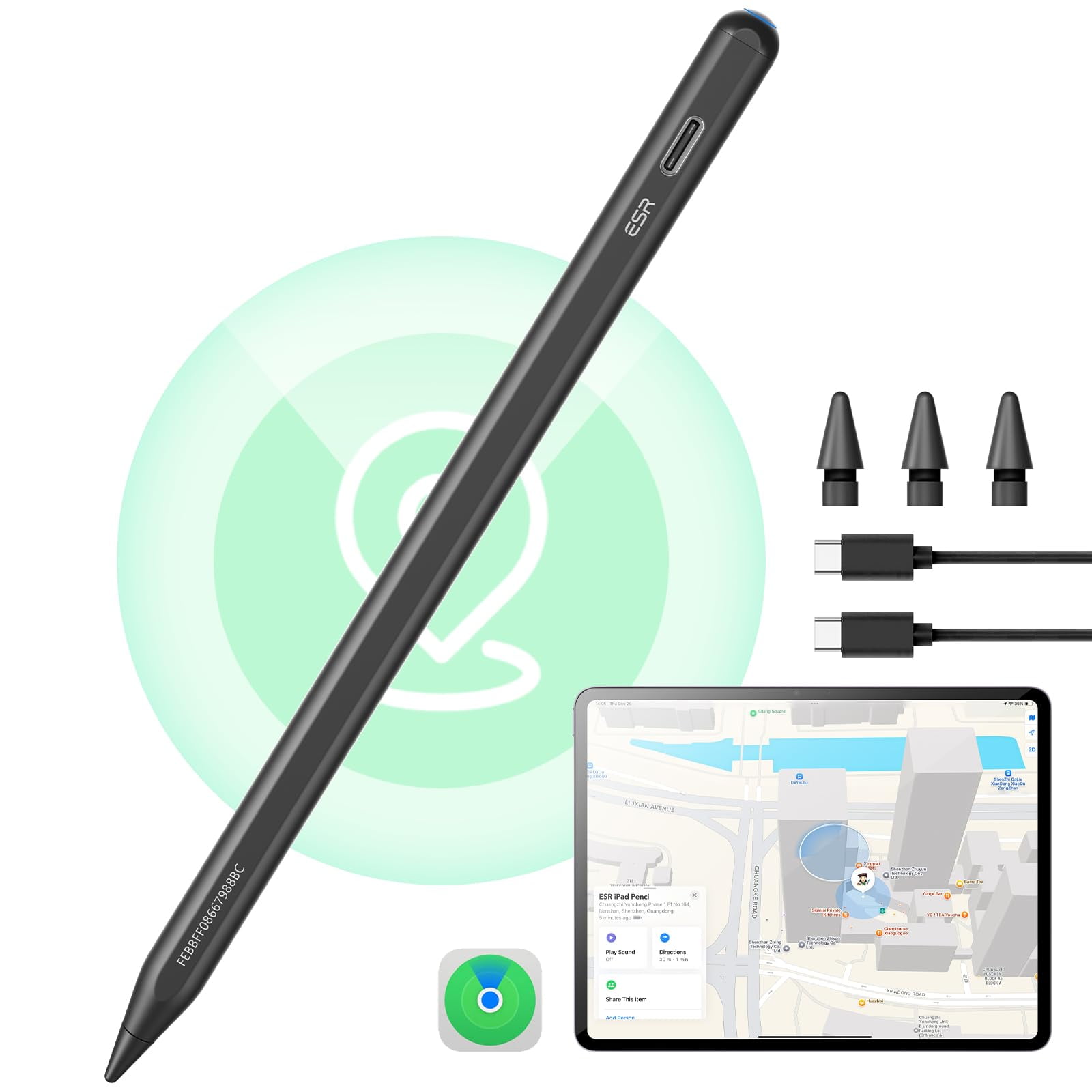 Esr Geo Digital Ipad Pencil Negro