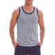 thumbnail image 1 of INSPIRE CHIC Camiseta sin mangas para hombre de entrenamiento, ropa urbana, musculación, gimnasio, sin mangas, talla S, gris, 1 of 5