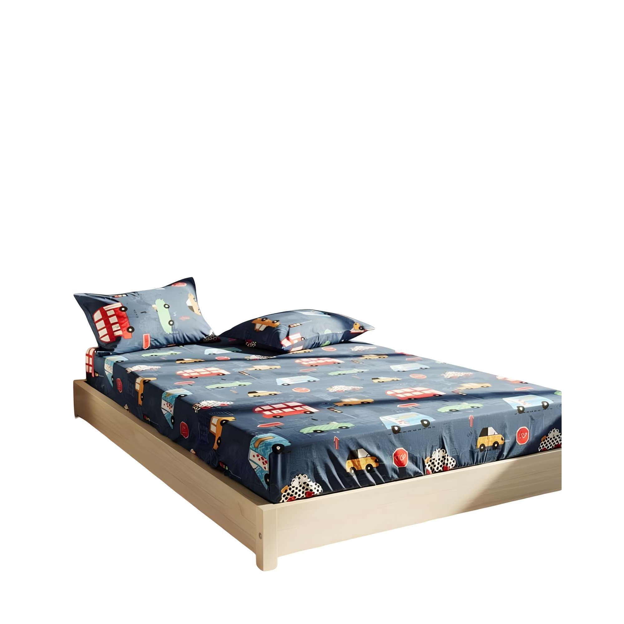 Genérico - Set De Sabana Infantil De 100 Hilos 1 Plaza D3