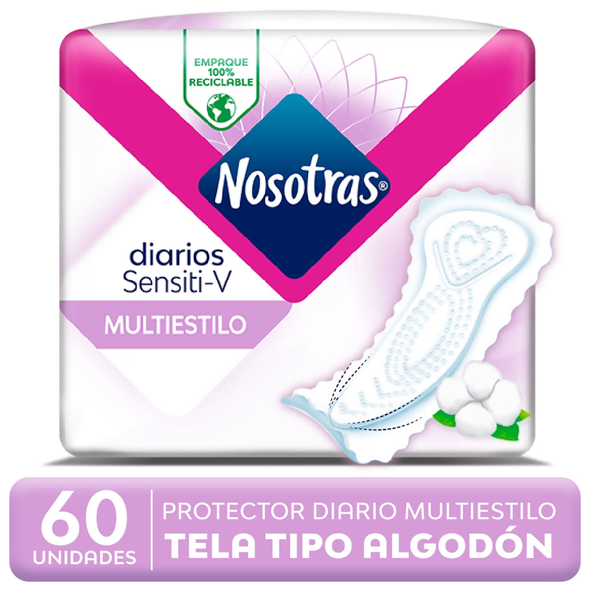Protectores Femeninos Nosotras Diarios Sensiti-v Multiestilo