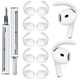 thumbnail image 1 of Auriculares de silicona YSIUENG para AirPods 4, 5 pares, blancos, 1 of 7