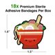 thumbnail image 2 of Vendajes GAMAGO Ramen para niños y adultos, juego de 18, 2 of 7