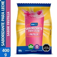 Saborizante Para Leche En Polvo Fortificado Sabor Frutilla 400 G Lider