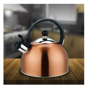Cuisine By Idetex - Tetera Acero Inoxidable 3 Litros Con Silbato Color Cobre