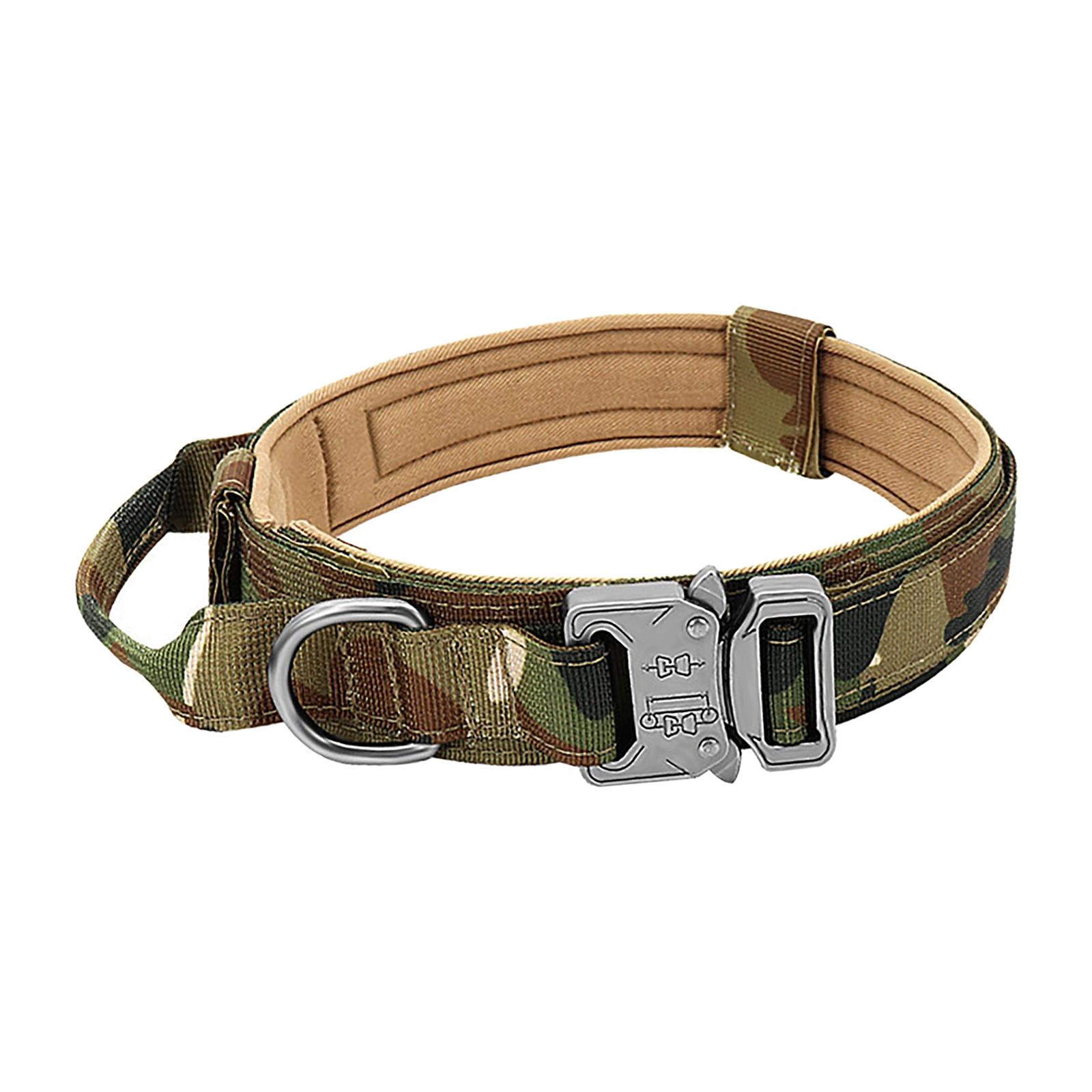 Ioensy - Collar Para Perro Con Asa Seguridad Ajustable Para Manejo Camo 36 A 48Cm