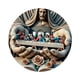 thumbnail image 4 of Circular acrílico 2D Última Cena Jesús cuadro de pared decoración colgante arte de la pared adorno colgante diámetro 7,8 pulgadas para salas de estar, 4 of 5