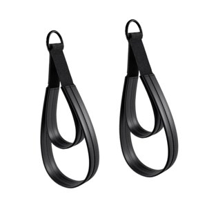 Ioensy - 2 Correas De Anillas En D Con Asa Para Yoga, Pilates, Hogar, Correas De Doble Bucle Para Reformer, Anillos Negros
