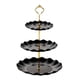 thumbnail image 1 of Soporte De Pastel De 3 Niveles Bandeja Para Servir Cosméticos Restaurante Cupcakes Plato De Exhibición Negro, 1 of 3