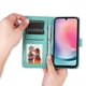 thumbnail image 3 of Funda tipo cartera FOXDOCK para Samsung Galaxy A25 5G , diseño girasol en relieve, cuero PU, cierre magnético, soporte y tarjetero, 3 of 5