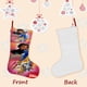 thumbnail image 3 of Mira Detective Real Tema: Calcetines de Navidad, fino lino blanco para colgar en escaleras y chimenea, decoración navideña para el hogar, regalo de Navidad.54cm×38cm, 3 of 5