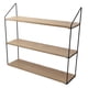 thumbnail image 3 of Repisa 3 Niveles 60X15X54Cm Metal Base Madera, 3 of 3