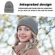 thumbnail image 4 of Gorro clásico de invierno cálido para hombre, gorro de punto acrílico con puños, gorro de uso diario, 4 of 7