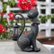 thumbnail image 1 of Escultura REYISO Gato con Luz Solar para Jardín – Bronce Antiguo, 1 of 8