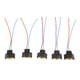 thumbnail image 2 of 5 piezas h9 faro antiniebla extensión 2 cables de la lámpara del arnés enchufes femeninos, 2 of 5