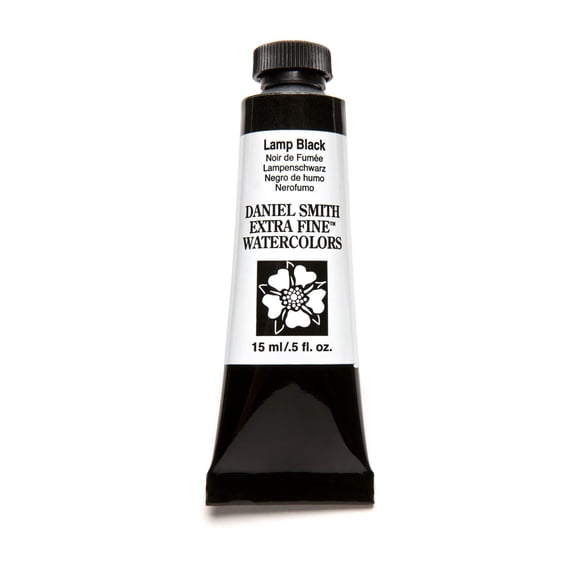 Pintura acuarela Daniel Smith extra fina, 15 ml, lámpara negra