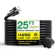 thumbnail image 1 of Cable de extensión Go Green Power GG-13825BK 14/3 SJTW 7,6 m negro, 1 of 7