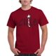 thumbnail image 1 of Polera Hombre, color burdeo, talla M, Estampado Chile, 1 of 3