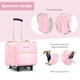 thumbnail image 2 of Bolso rodante para profesora Ezy Roll, tote grande impermeable, rosa, 2 of 8
